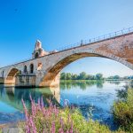 Avignon old bridge in Provence, France